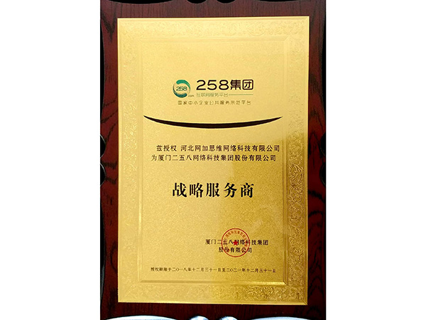 258集團戰(zhàn)略服務(wù)商